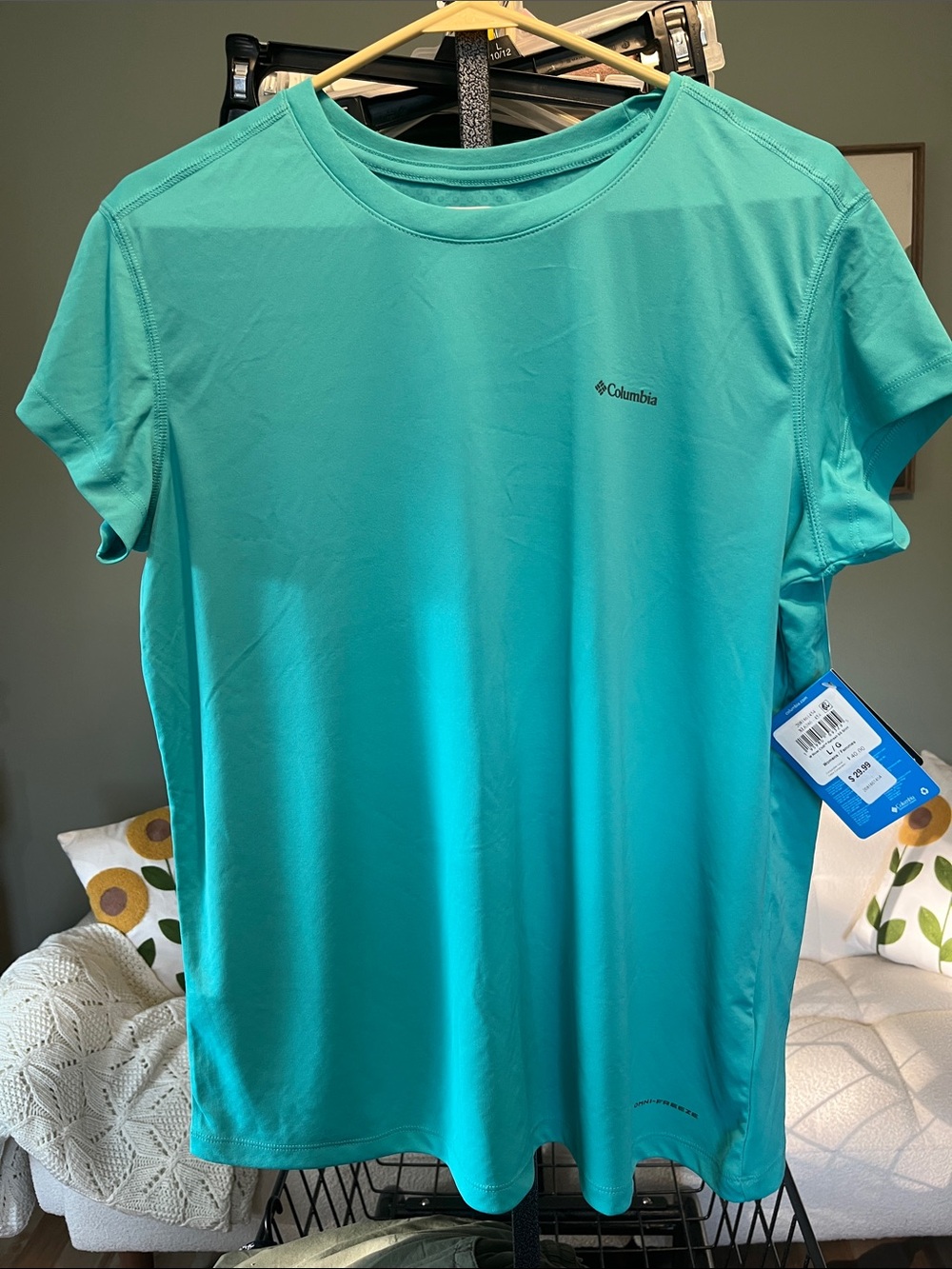 Columbia Teal Short-Sleeve Performance Tee